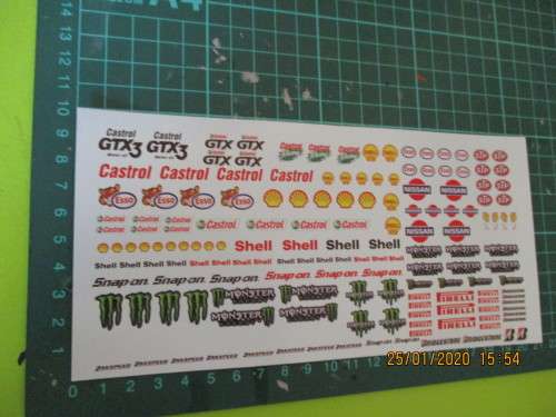 1/32  SCALE WATERSLIDE DECALS( MONSTER)