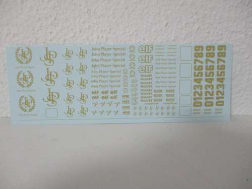1/32 SCALE WATERSLIDE DECALS JPS FOR DIECAST AND SLOT CARS IE: SCALEXTRIC NINCO SCX CARRERA REVEL AN