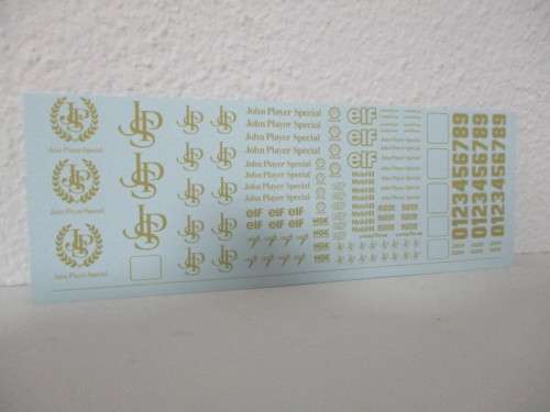1/32 SCALE WATERSLIDE DECALS JPS FOR DIECAST AND SLOT CARS IE: SCALEXTRIC NINCO SCX CARRERA REVEL AN