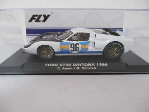 1/32 SCALE FLY SLOT CAR FORD GT40 (DAYTONA 24 HR 1966)