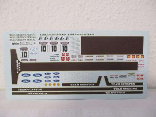 1/32 SCALE WATERSLIDE DECALS GUNSTON FOR,SCX,SCALEXTRIC,NINCO FLY,CARRERA AND DIE CAST CARS.