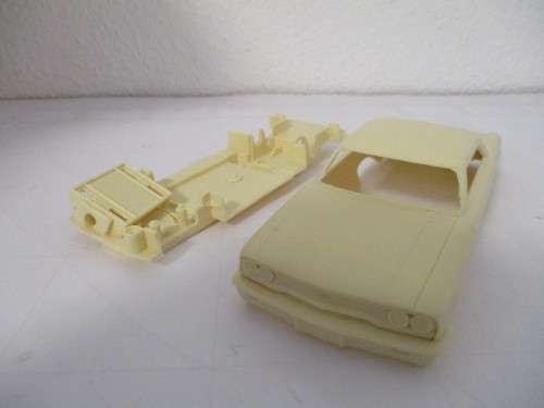 1/32 SCALE SLOT CAR RESIN BODY AND CHASSIS 63 FORD GALAXIE AND DECALS