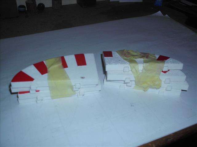 1:32 SCALE SLOT CAR TRACK RUN OFF ENDS x 8