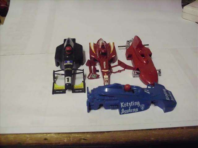 1:32 SCALE SLOT CAR BODIES - F1'S x 4