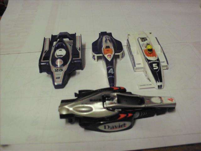 1:32 SCALE SLOT CAR BODIES - F1'S x 4