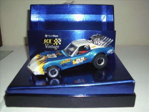 132 SCALE SCX SLOT CAR CORVETTE DRAGSTER