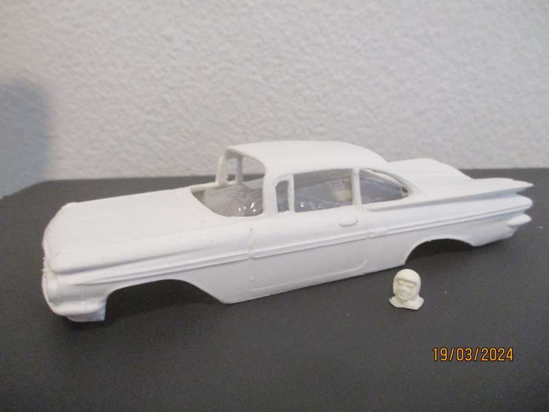 1/32 SCALE SLOT CAR RESIN BODY, 59 CHEV IMPALA