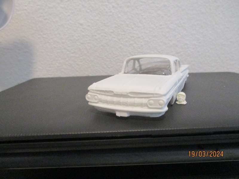 1/32 SCALE SLOT CAR RESIN BODY, 59 CHEV IMPALA