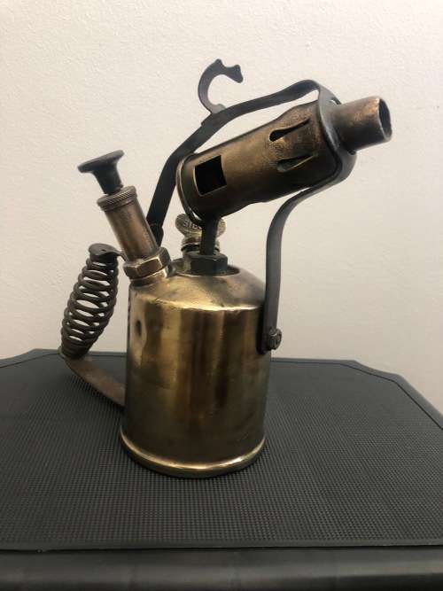 VINTAGE BRASS  `RADIUS `NO 52 MAX SIEVERT BLOW TORCH MADE IN SWEDEN
