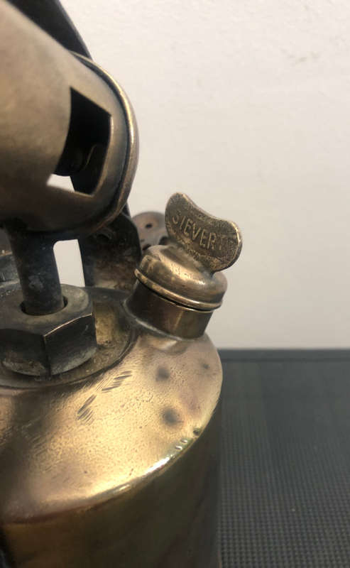 VINTAGE BRASS  `RADIUS `NO 52 MAX SIEVERT BLOW TORCH MADE IN SWEDEN