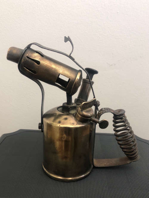 VINTAGE BRASS  `RADIUS `NO 52 MAX SIEVERT BLOW TORCH MADE IN SWEDEN