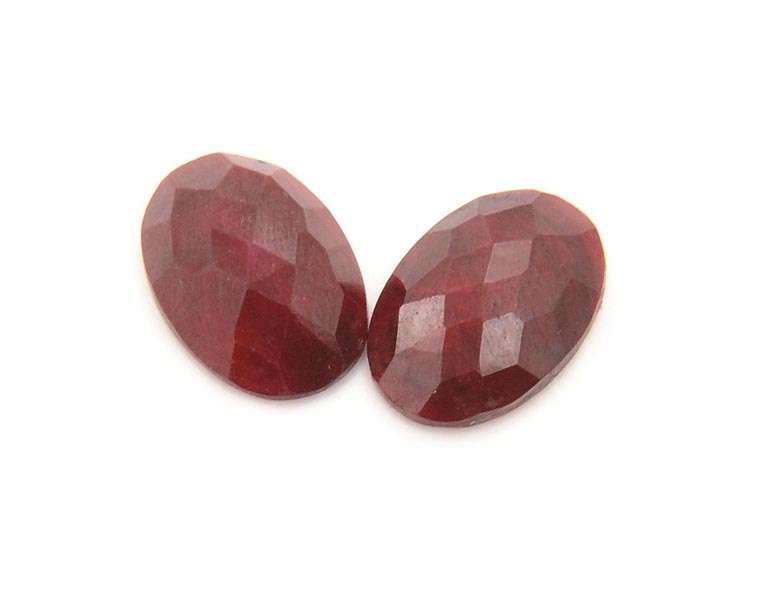 11.62 Carat IGLI Certified Chequer Oval Shape Ruby Gemstone Pair