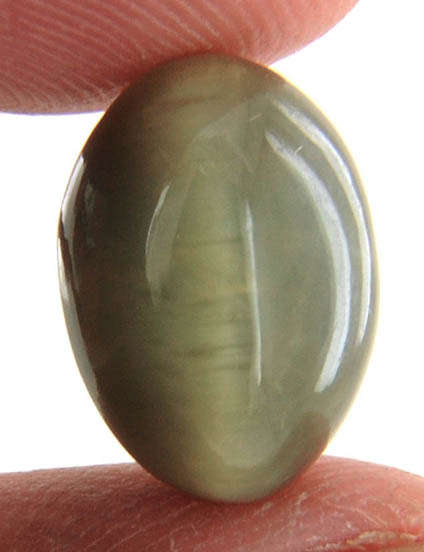 9.81 Carat Oval Cabochon Cat's Eye Gemstone - IGLI Certified