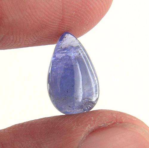 4.57 Ct Pear Cabochon Natural Tanzanite Gemstone - IGLI Certified