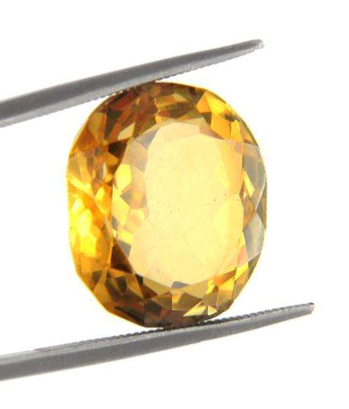 13.38 Ct Oval Shape Madeira Citrine Gemstone - November Birthstone MGL Certified