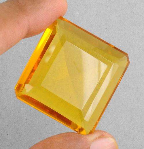 125.70 Ct MGL Certified Emerald Cut Citrine Gemstone