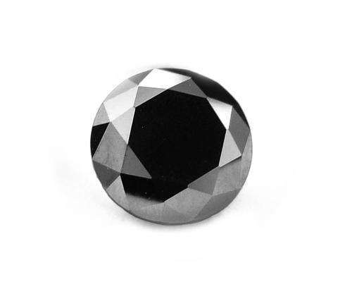 2.41 Carat Round Shape Moissanite Black Diamond