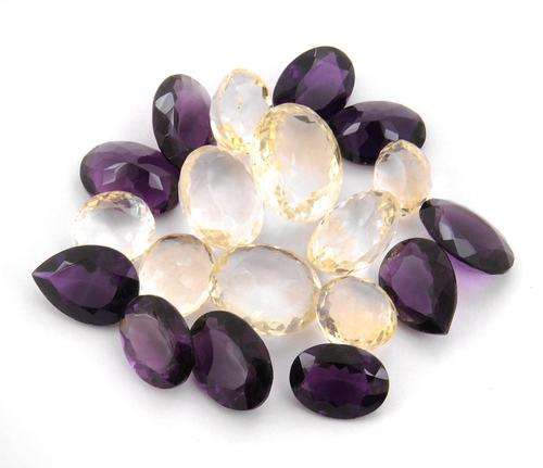 207.45 Carat Amethyst and Citrine Gemstone Lot