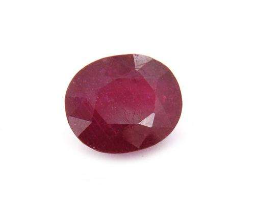 IGLI Certified 8.89 Carat Oval Cut Pinkish Blood Red Ruby Stone - VERY LUSTROUS Top Grade for a RING