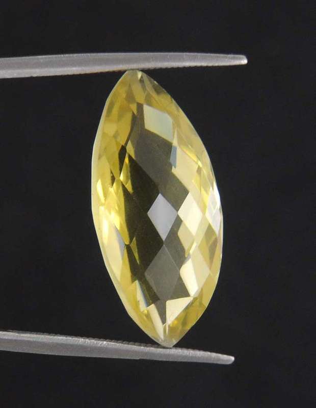 10.32 Carat  IGLI Certified Citrine Gemstone-Marquise Mixed Cut