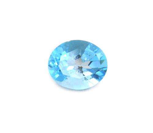 IGLI Certified 5.94 Carat Natural Top Sky Swiss Blue Topaz Gemstone - Oval Cut