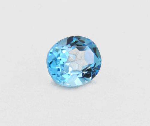 6.73 Ct IGLI Certified Natural Blue Topaz Gemstone - Oval Cut AAA Quality