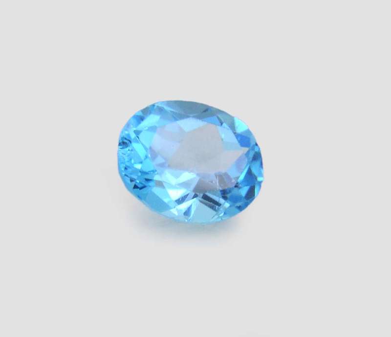 Unmounted 4.84 Ct IGLI Certified Natural Blue Topaz Gemstone - Oval Cut