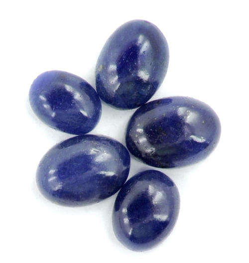 51 Cts Cabochon Royal Blue Colour Sapphire Gemstone Wholesale Parcel - Avg 10ct Size Each!