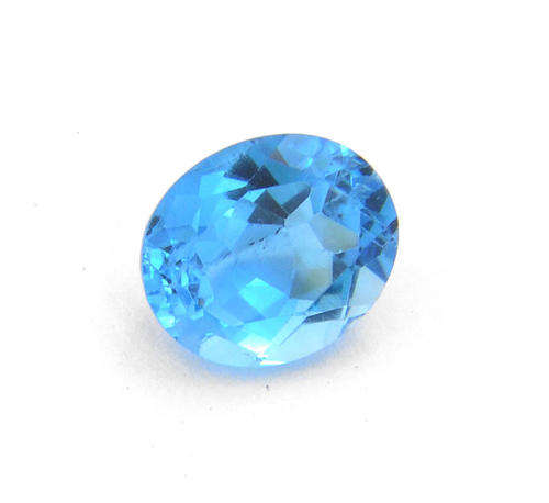 IGLI Certified 7.01 Ct Natural Earth Mined Swiss Sky Blue Topaz AAA Gemstone - Oval Cut