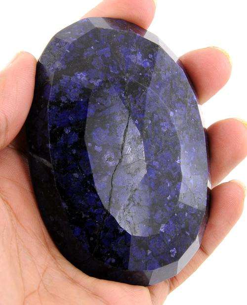 1088 Ct Indian Mines GIGANTIC SIZE Blue Sapphire Gemstone - IGLI Certified Stones