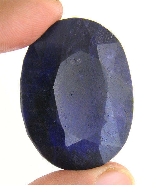 Indian Mines 210.14 Carat Oval Mixed Cut Natural Blue Sapphire Gemstone