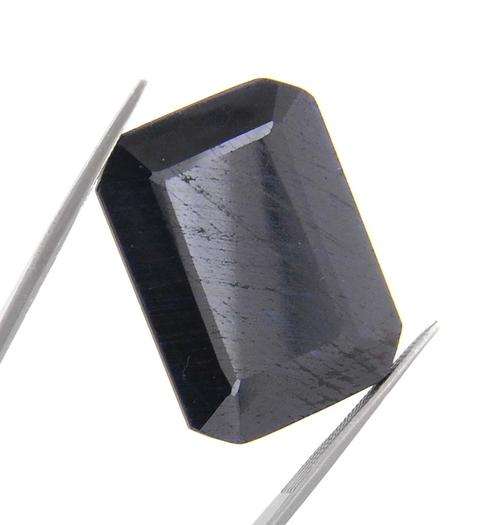 Indian Mines 42.04 Carat Octagonal Step Cut Natural Blue Sapphire Gemstone