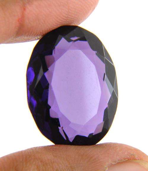 35.52 Ct MGL Certified Oval Mixed Amethyst Gemstone - AAA Quality