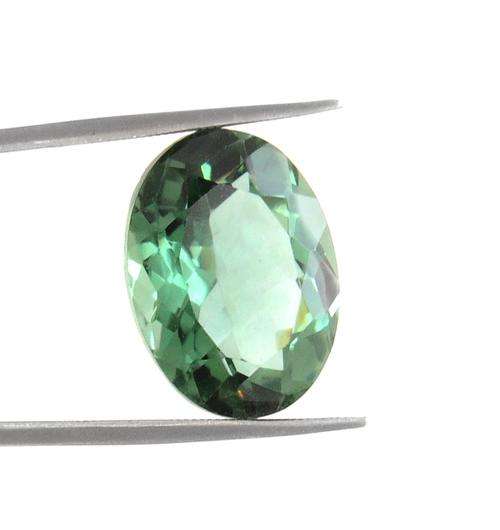 13.19 Carat MGL Certified Oval Cut Hydro Green Amethyst Gemstone