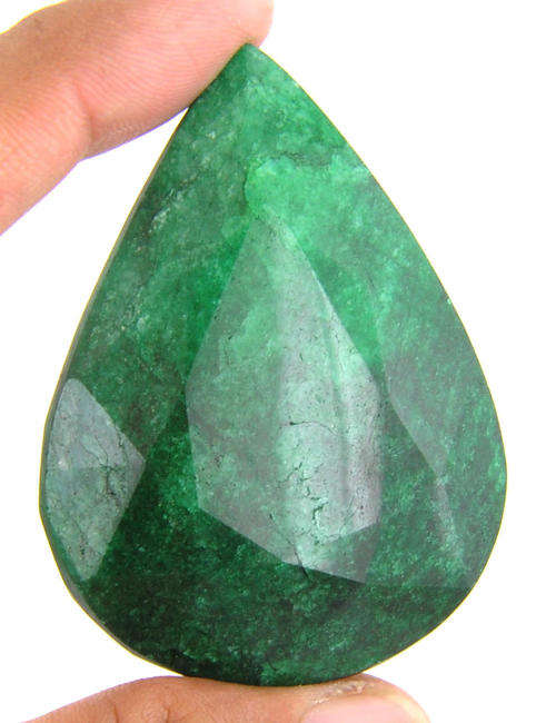 IGL Certified 444.30 Carat Natural Emerald Gemstone-Pear Mixed Cut