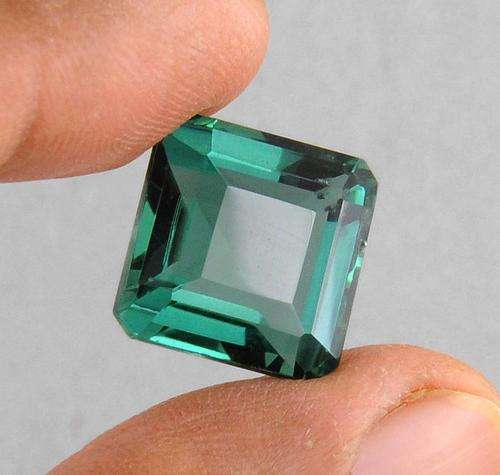 15.90 Ct MGL Certified Emerald Cut Green Amethyst Gemstone
