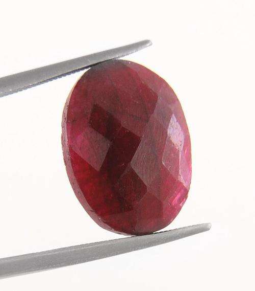 10.18 Ct Certified Oval Checker Ruby Gemstone-MGL Certified
