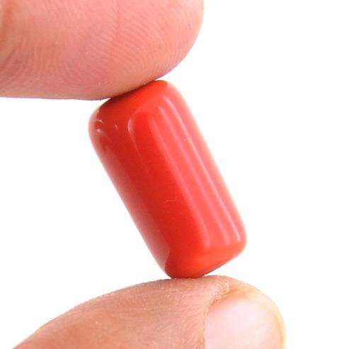 17.95 Carat Lab Created Red Coral Gemstone