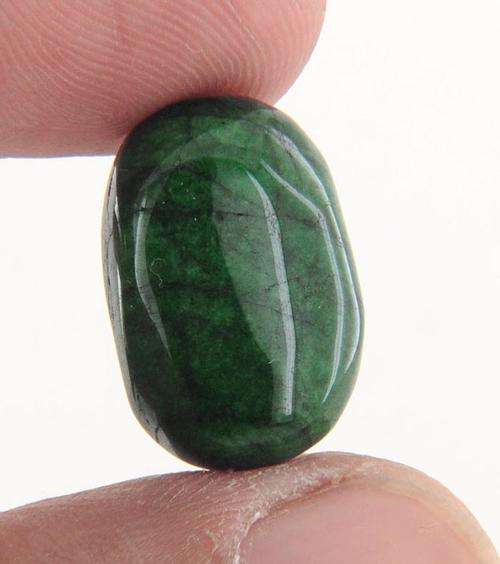 14.77 Ct Natural Green Aventurine Quartz Gemstone - Oval Cabochon