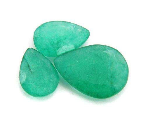16.25 Carat MGL Certified Natural Emerald Gemstone - Pear Cabochon
