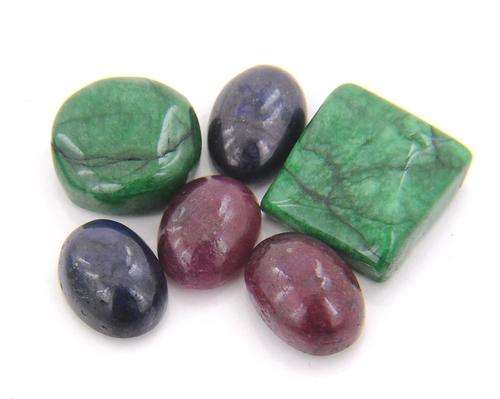 70 Cts Natural Ruby, Blue Sapphire and Emerald Gemstone Lot - RESALE FOR PROFIT or MAKE JEWELLERY!