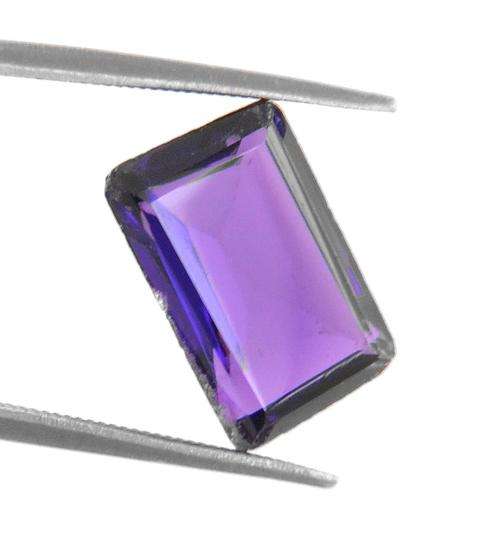 11.87 Ct MGL Certified Emerald Cut Hydro Amethyst Gemstone - AAA Quality