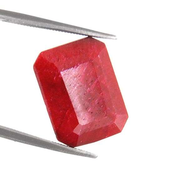 11.36 Ct IGLI Certified Octagonal Step Cut Natural Ruby Gemstone