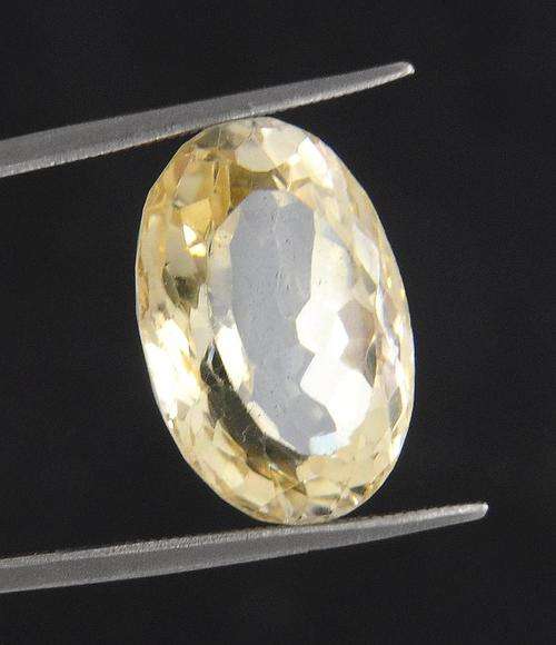 Brazilian Mines 12.24 Ct IGLI Certified Citrine Gemstone - Oval Mixed Cut
