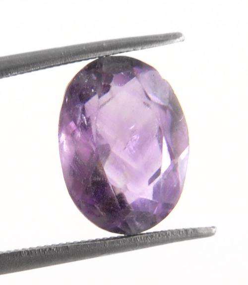 5.71 Carat Untreated Certified Oval Shape Amethyst Gemstone