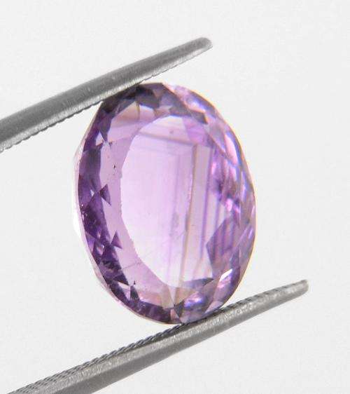 5.72 Carat Brazilian Mines OVAL Shape Amethyst Gemstone-MGL Indian Certified Stone