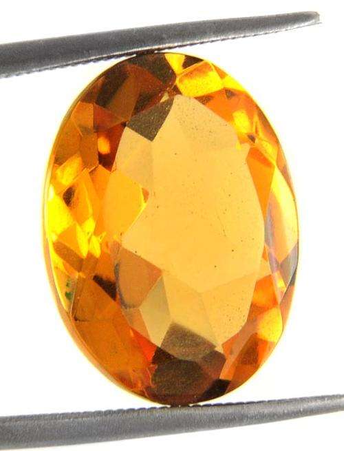 11.52 Carat Certified Oval Shape Hydro Citrine Gemstone