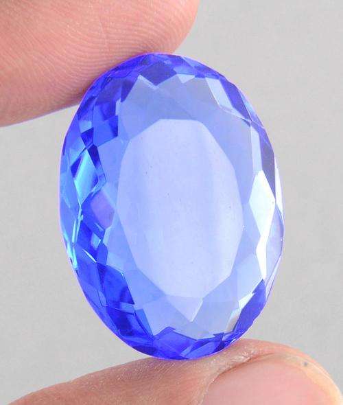 39.56 Carat Certified Oval Shape Hydro Blue Topaz Gemstone