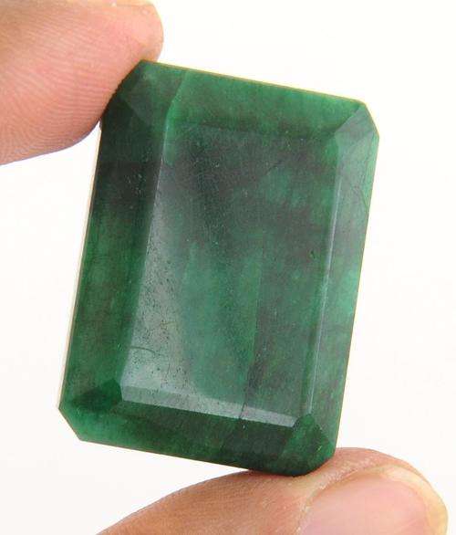102.47 Ct IGLI Certified Natural Emerald Gemstone - Rectangular Shape Huge Collectable
