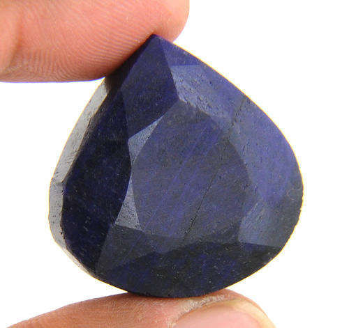 138.40 Ct Indian Mines Blue Sapphire Gemstone -30mm/15mm